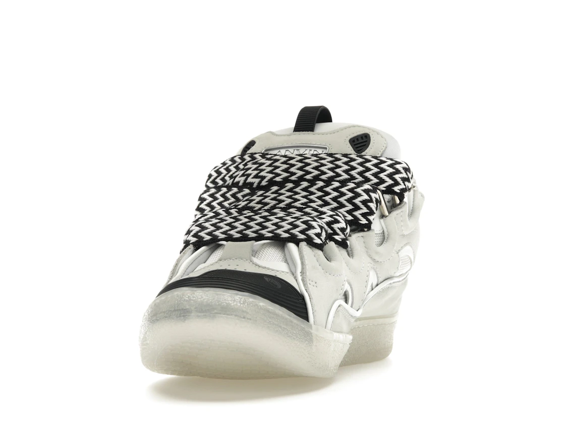 Vue 12 de Lanvin Leather Curb Sneaker White