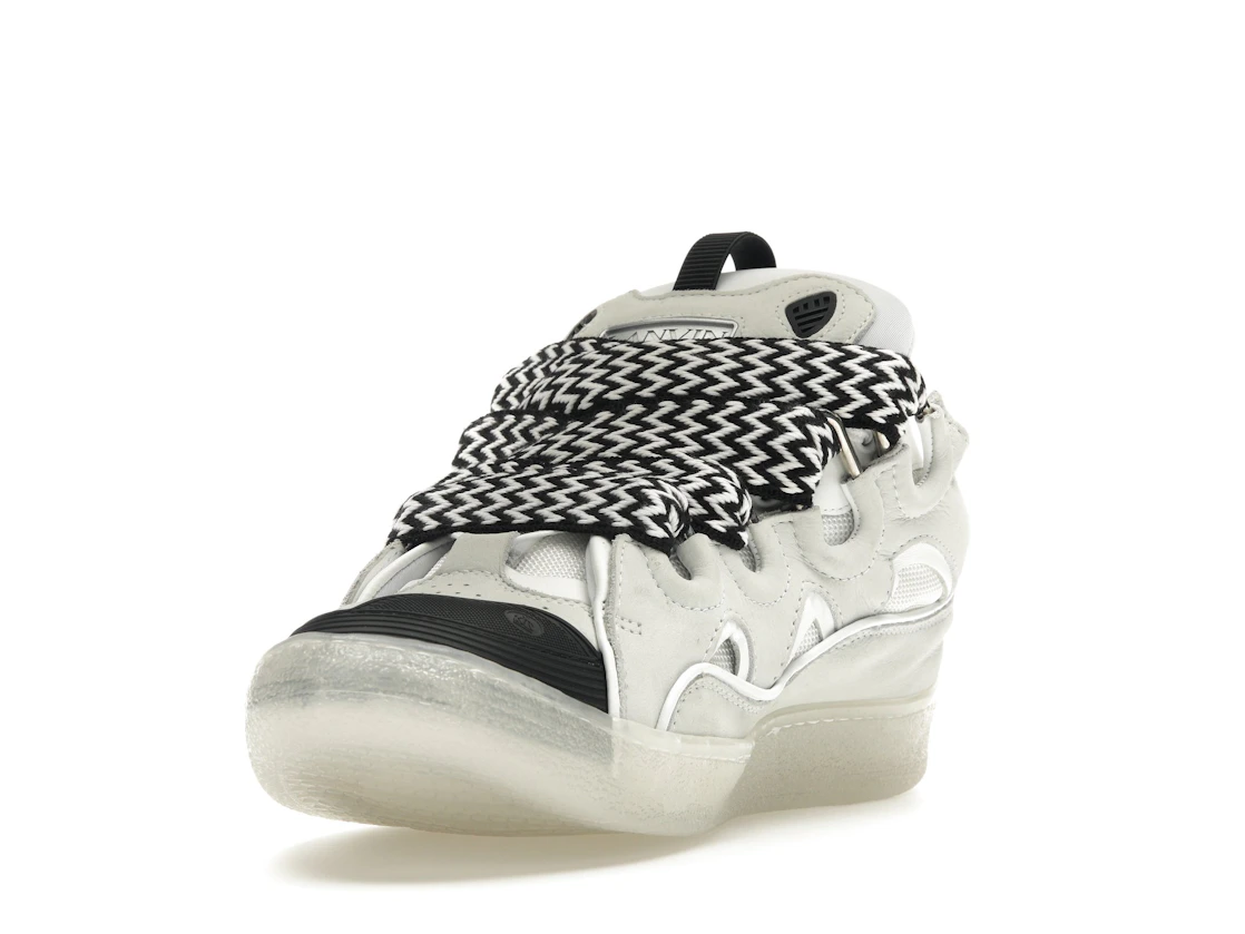 Vue 13 de Lanvin Leather Curb Sneaker White