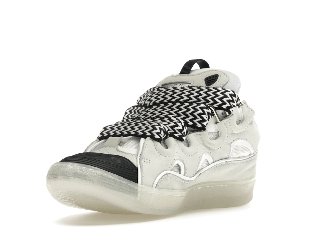 Vue 14 de Lanvin Leather Curb Sneaker White