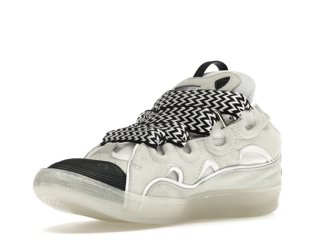 Vue 15 de Lanvin Leather Curb Sneaker White