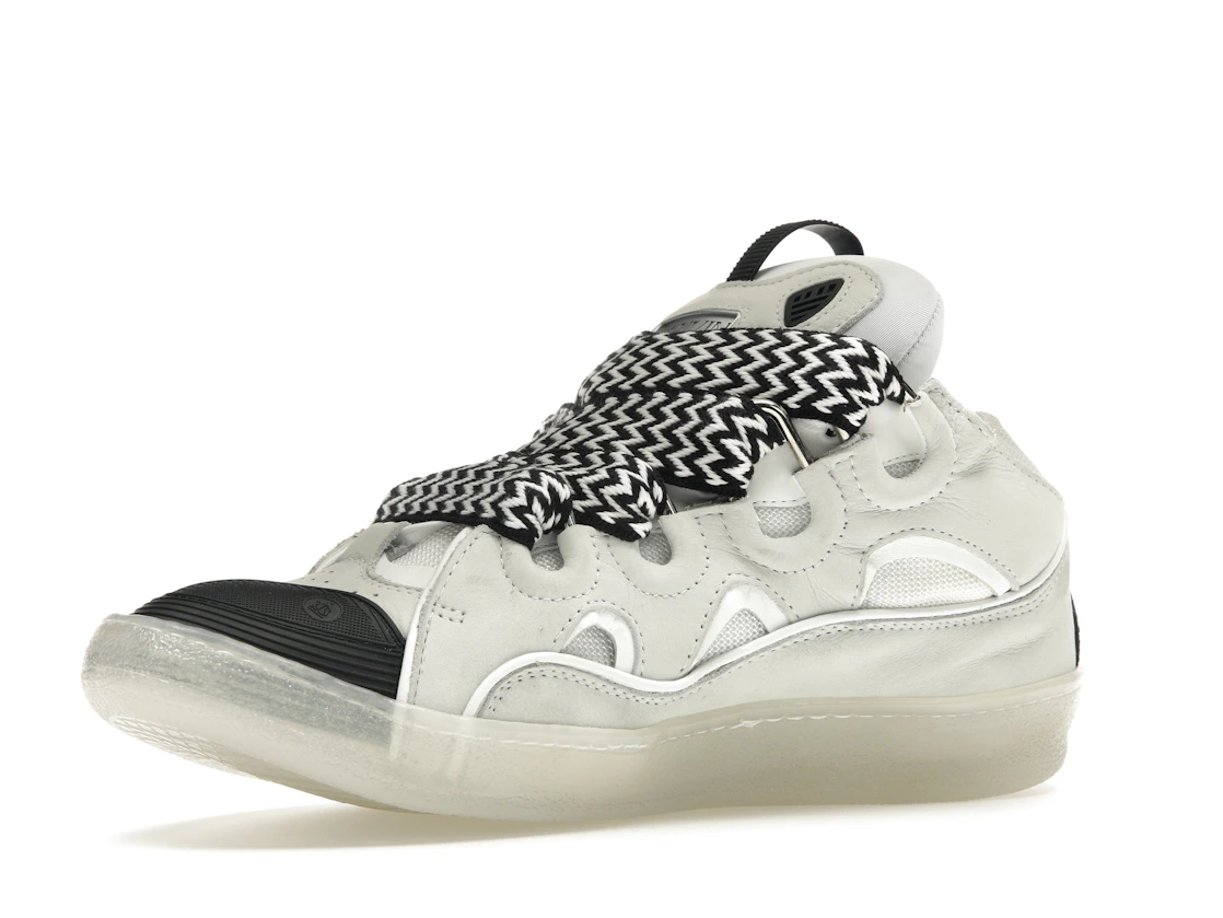 Vue 16 de Lanvin Leather Curb Sneaker White