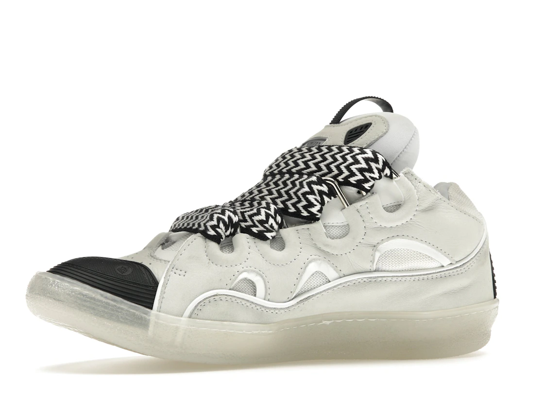 Vue 17 de Lanvin Leather Curb Sneaker White