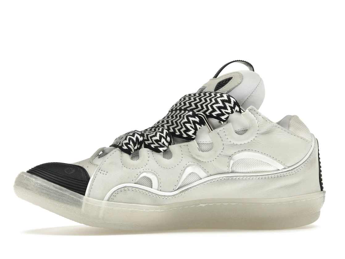 Vue 18 de Lanvin Leather Curb Sneaker White