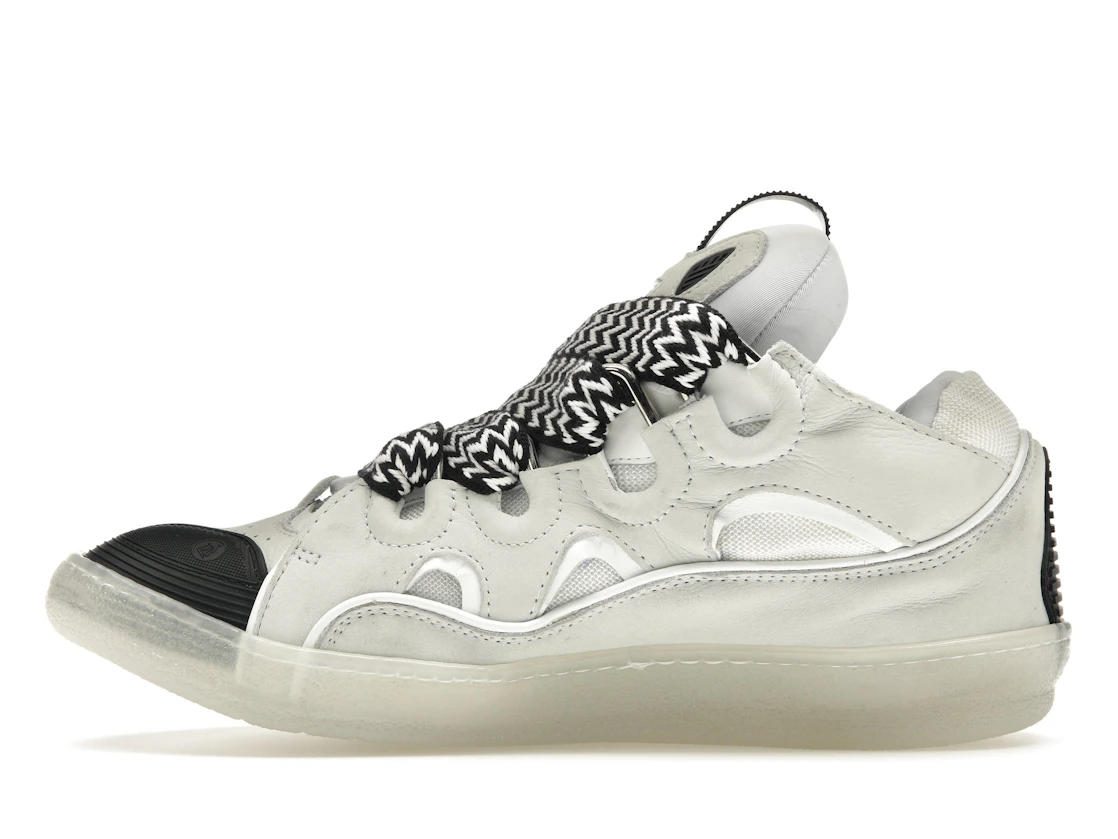 Vue 19 de Lanvin Leather Curb Sneaker White