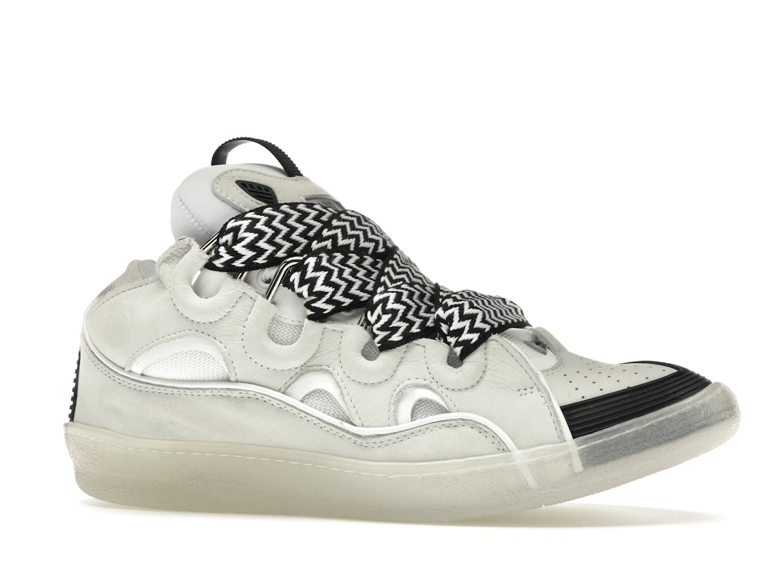 Vue 3 de Lanvin Leather Curb Sneaker White
