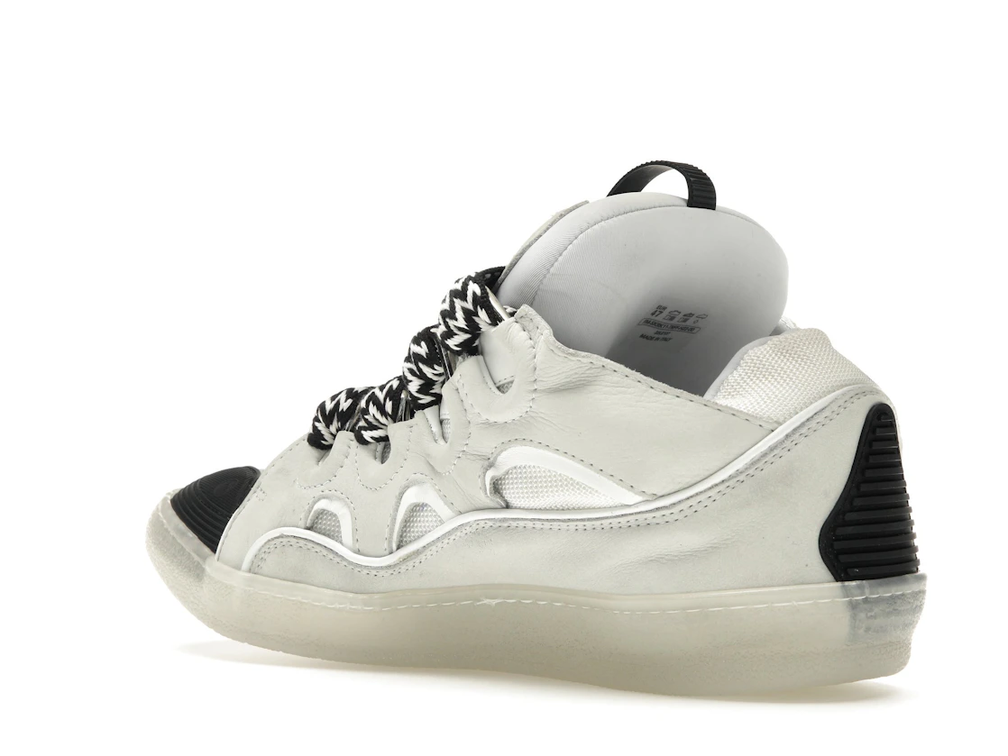 Vue 23 de Lanvin Leather Curb Sneaker White