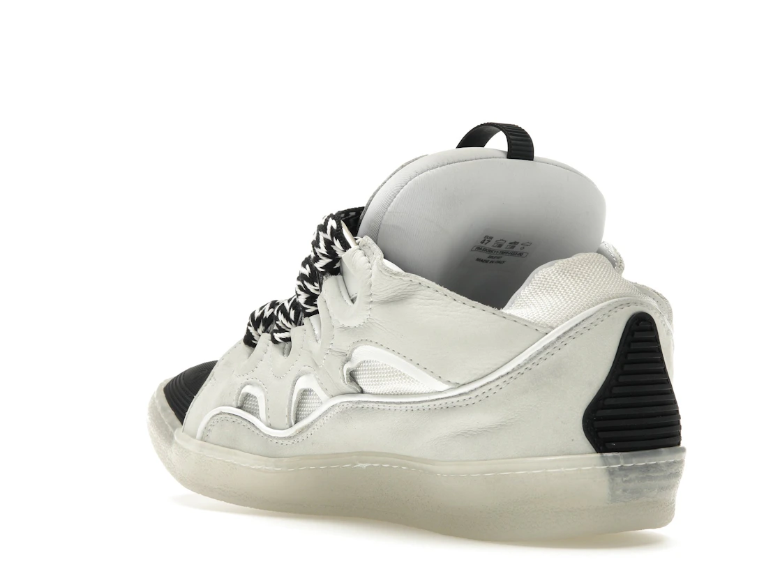 Vue 24 de Lanvin Leather Curb Sneaker White