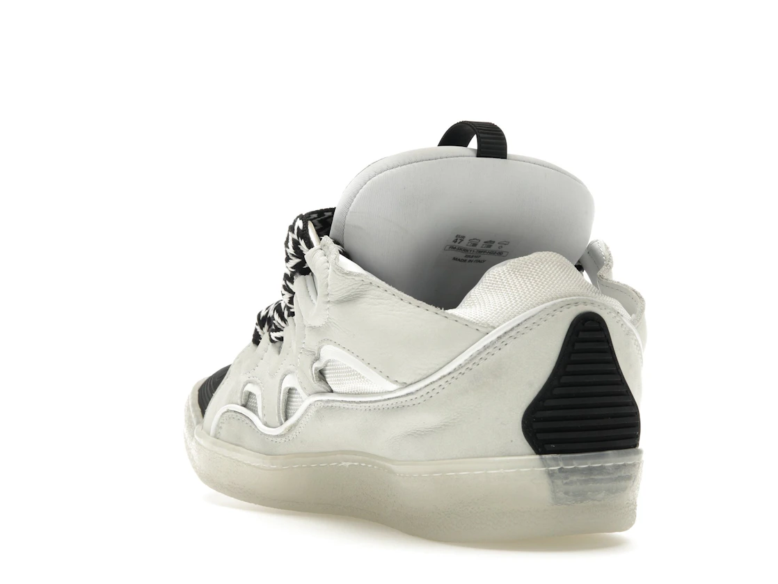 Vue 25 de Lanvin Leather Curb Sneaker White