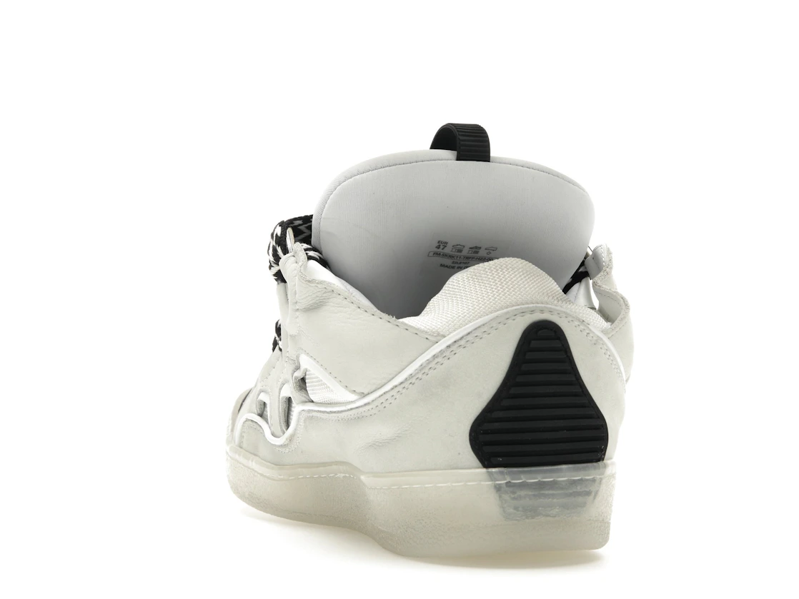 Vue 26 de Lanvin Leather Curb Sneaker White