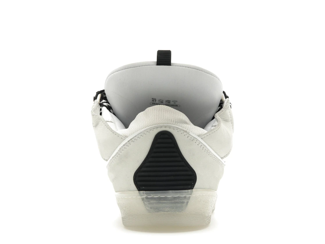 Vue 28 de Lanvin Leather Curb Sneaker White