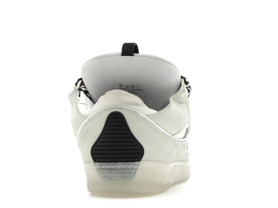 Vue 29 de Lanvin Leather Curb Sneaker White