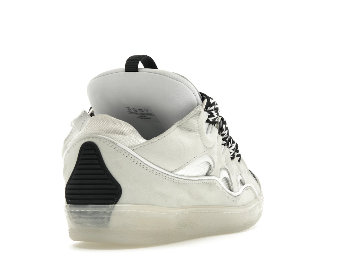 Vue 31 de Lanvin Leather Curb Sneaker White