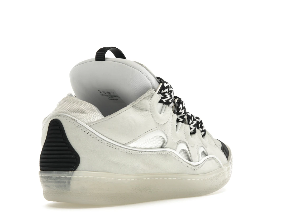 Vue 32 de Lanvin Leather Curb Sneaker White