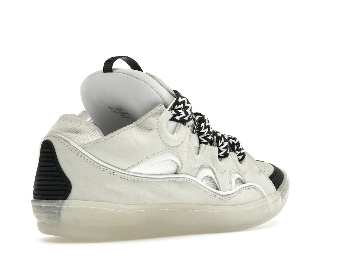 Vue 33 de Lanvin Leather Curb Sneaker White