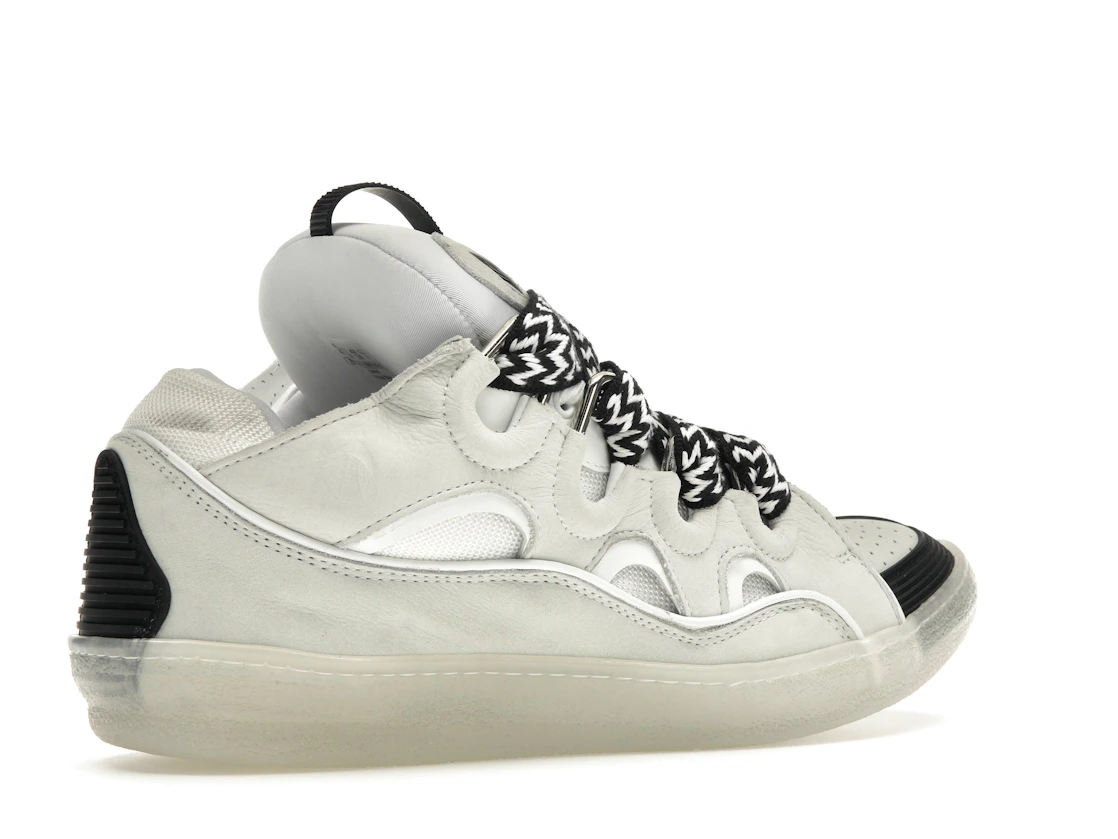Vue 34 de Lanvin Leather Curb Sneaker White