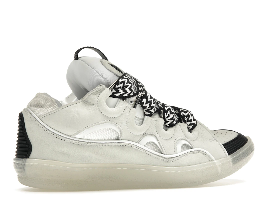 Vue 35 de Lanvin Leather Curb Sneaker White