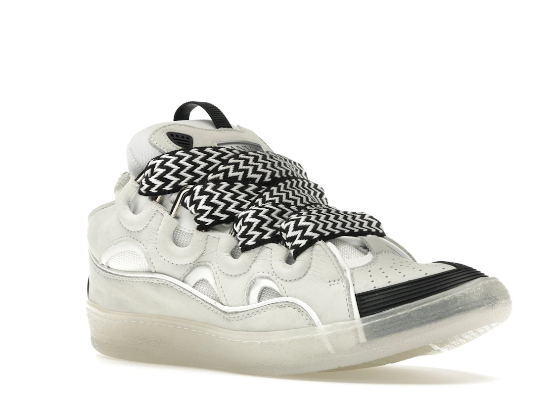 Vue 5 de Lanvin Leather Curb Sneaker White