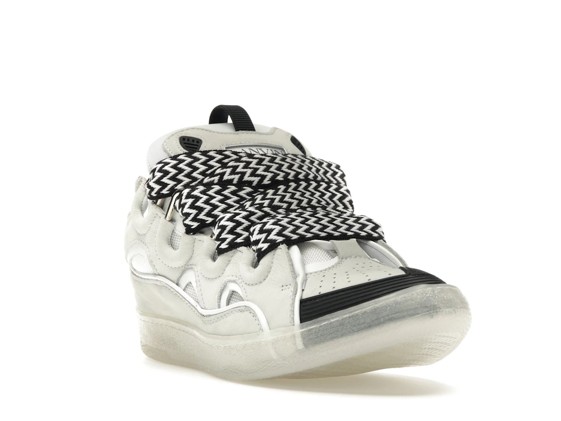 Vue 7 de Lanvin Leather Curb Sneaker White