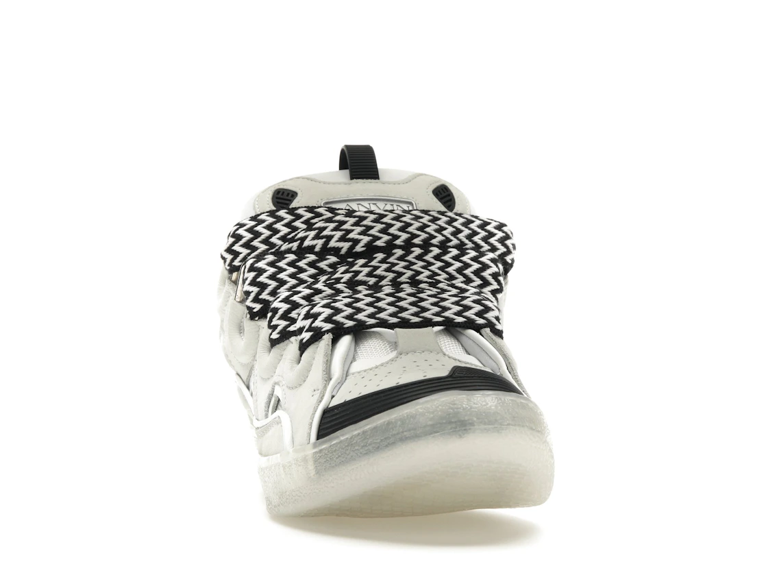 Vue 9 de Lanvin Leather Curb Sneaker White