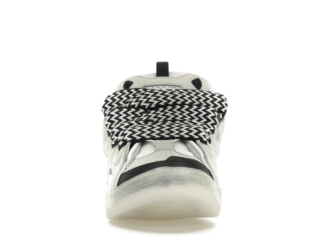 Vue 10 de Lanvin Leather Curb Sneaker White