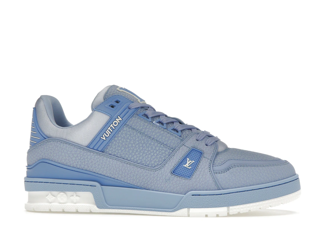 Vue 2 de Louis Vuitton LV Trainer Light Blue White