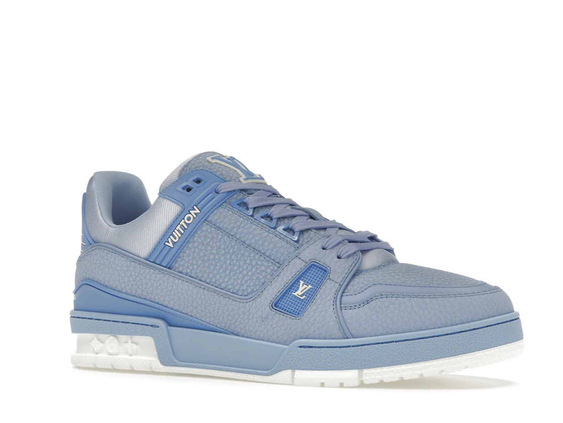 Vue 4 de Louis Vuitton LV Trainer Light Blue White
