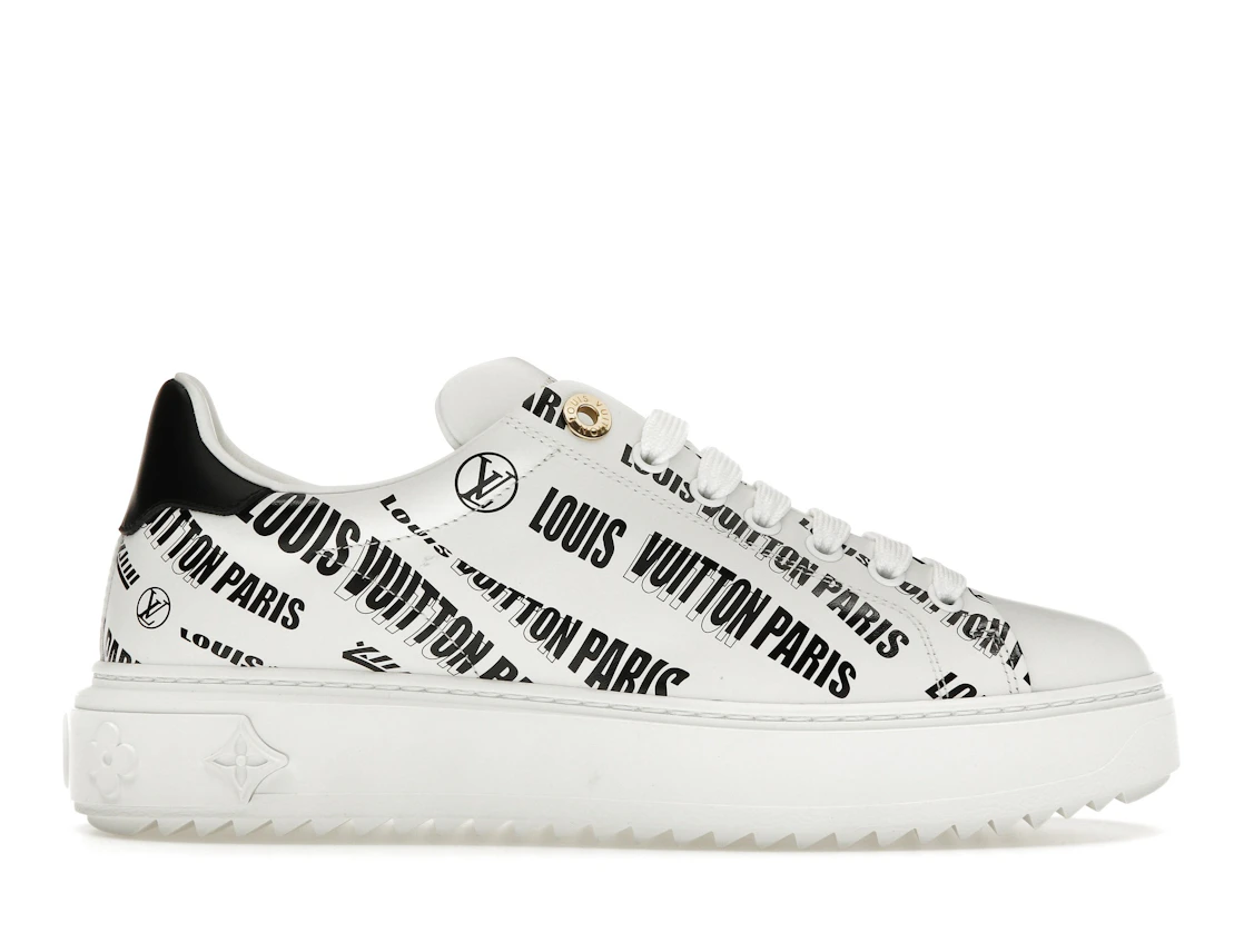 Vue 1 de Louis Vuitton Squad Low Allover Print Graphic Signature Leather Black White 