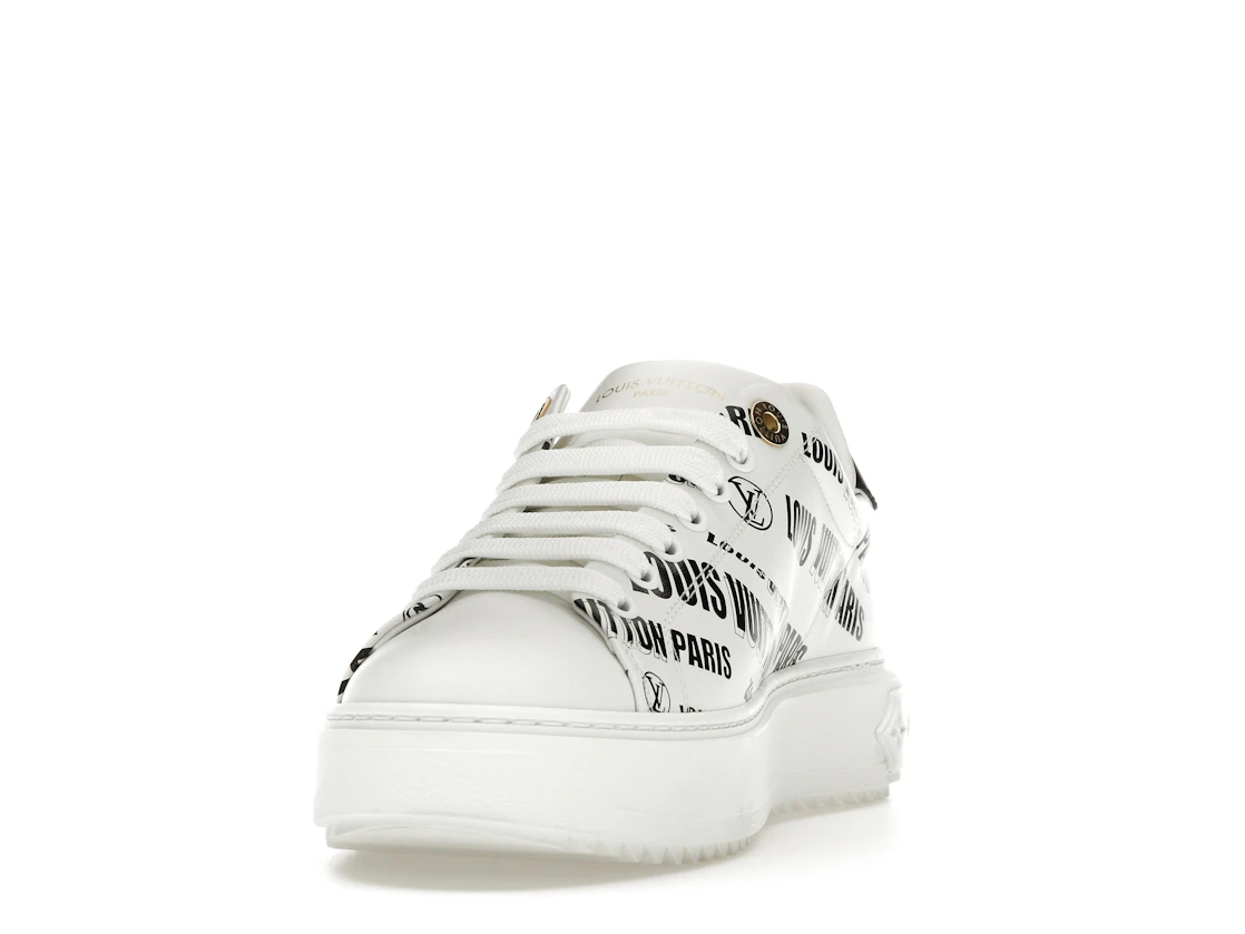 Vue 12 de Louis Vuitton Squad Low Allover Print Graphic Signature Leather Black White 