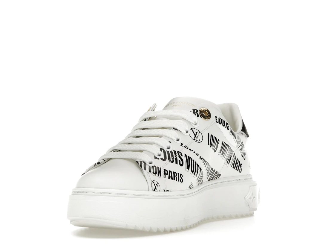 Vue 13 de Louis Vuitton Squad Low Allover Print Graphic Signature Leather Black White 