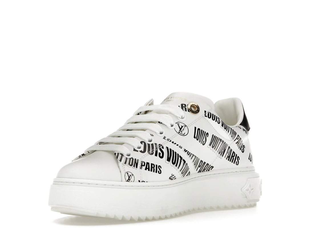 Vue 14 de Louis Vuitton Squad Low Allover Print Graphic Signature Leather Black White 