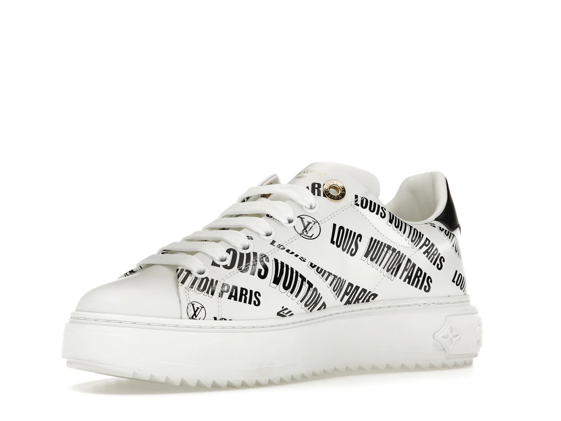 Vue 15 de Louis Vuitton Squad Low Allover Print Graphic Signature Leather Black White 