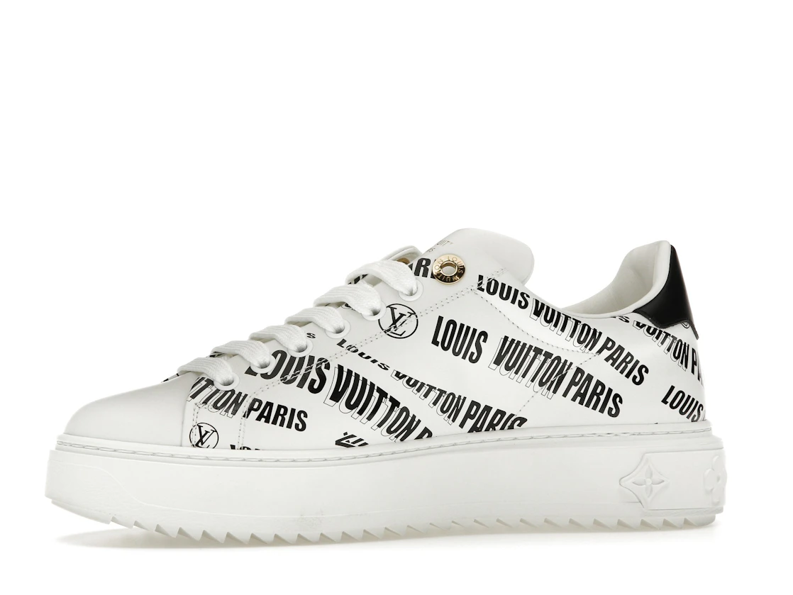 Vue 17 de Louis Vuitton Squad Low Allover Print Graphic Signature Leather Black White 