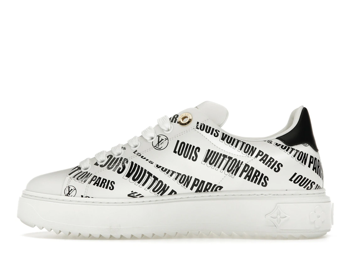 Vue 19 de Louis Vuitton Squad Low Allover Print Graphic Signature Leather Black White 
