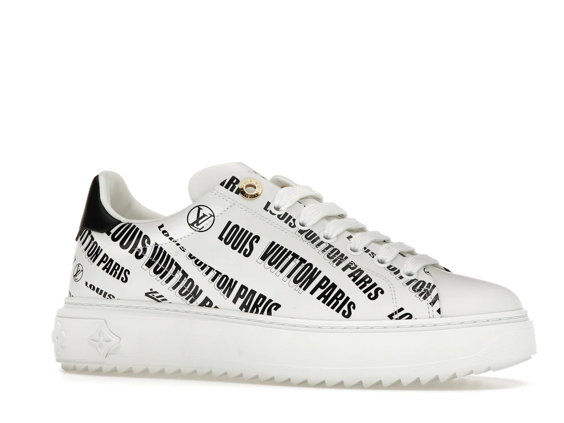 Vue 3 de Louis Vuitton Squad Low Allover Print Graphic Signature Leather Black White 