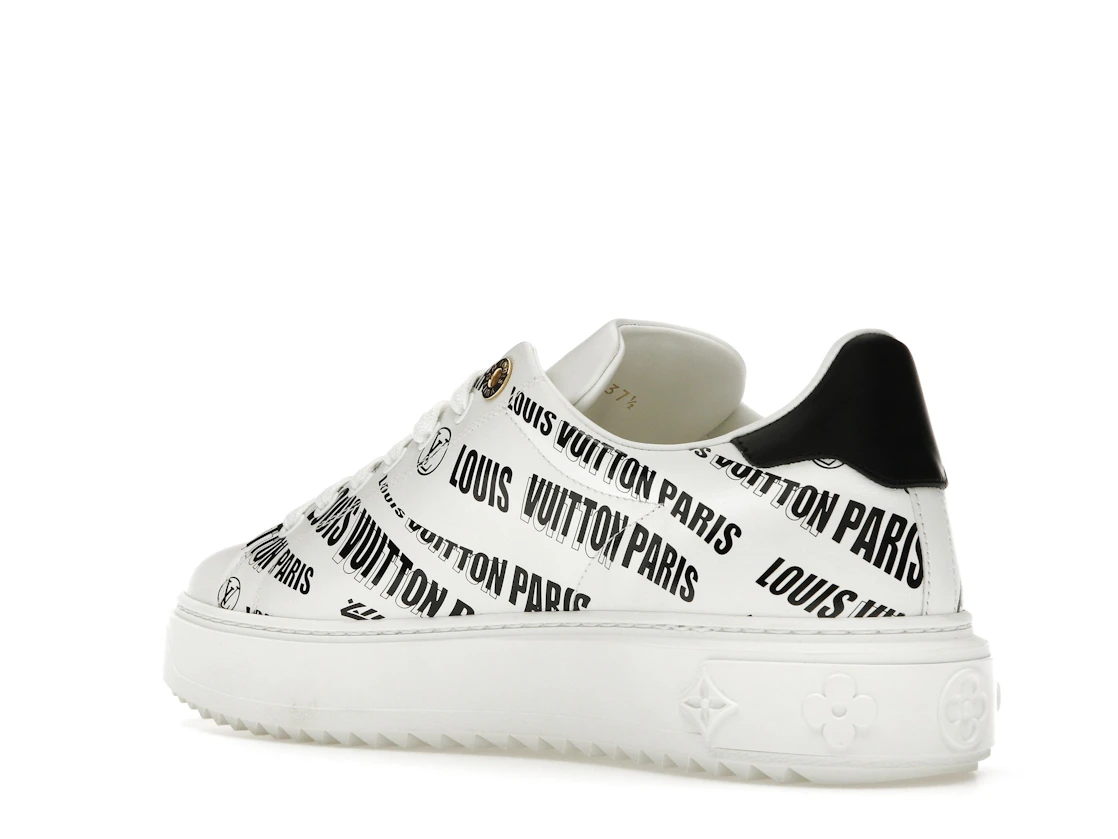 Vue 23 de Louis Vuitton Squad Low Allover Print Graphic Signature Leather Black White 