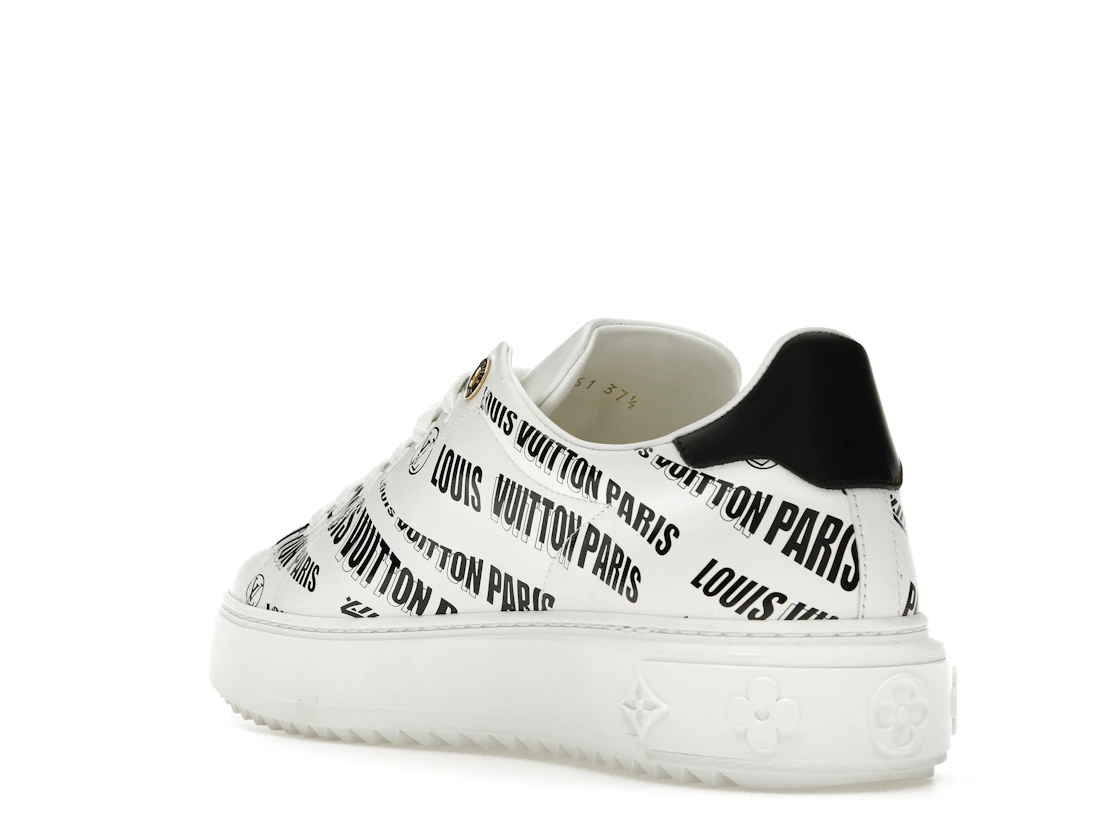 Vue 24 de Louis Vuitton Squad Low Allover Print Graphic Signature Leather Black White 