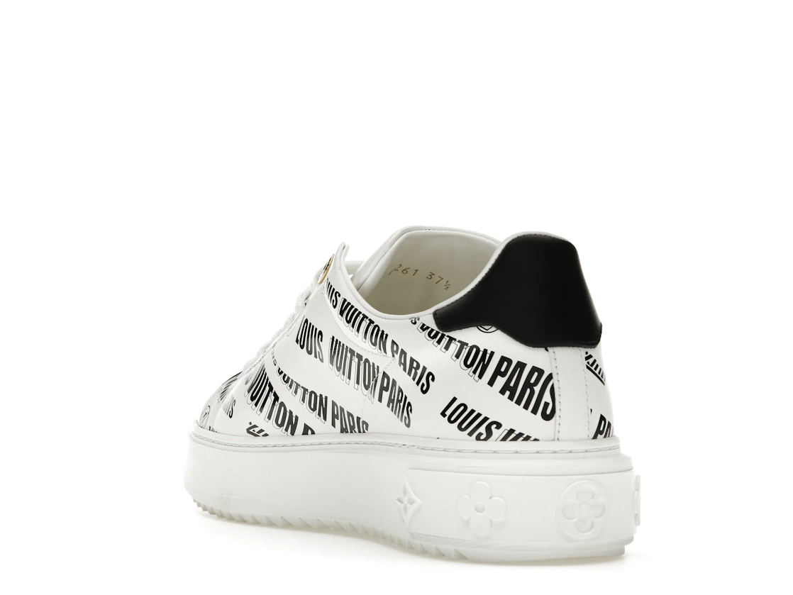 Vue 25 de Louis Vuitton Squad Low Allover Print Graphic Signature Leather Black White 
