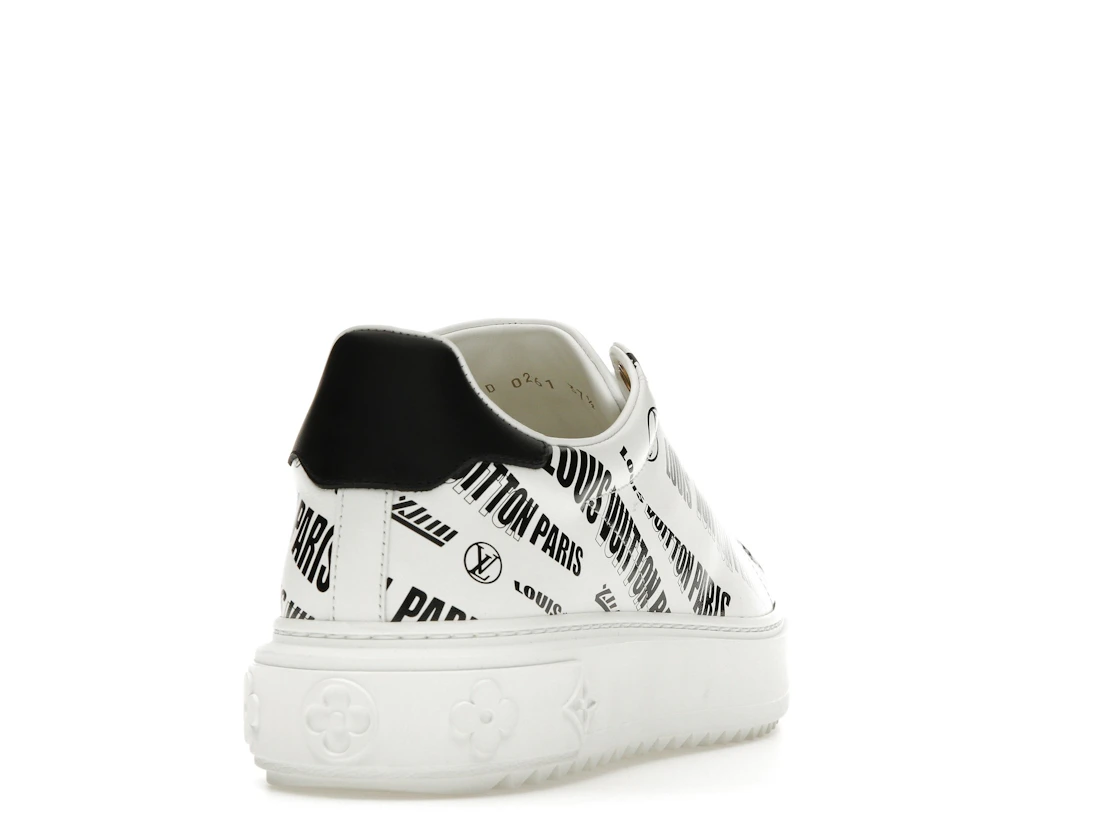 Vue 30 de Louis Vuitton Squad Low Allover Print Graphic Signature Leather Black White 