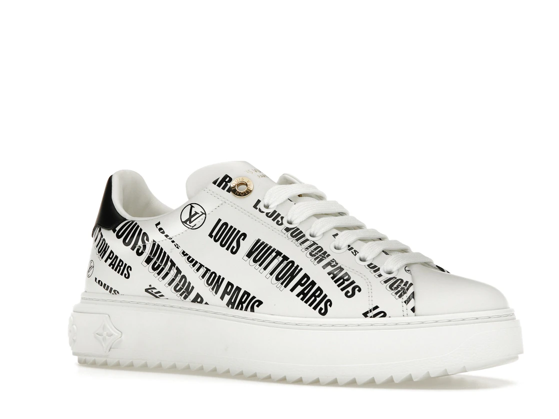 Vue 4 de Louis Vuitton Squad Low Allover Print Graphic Signature Leather Black White 