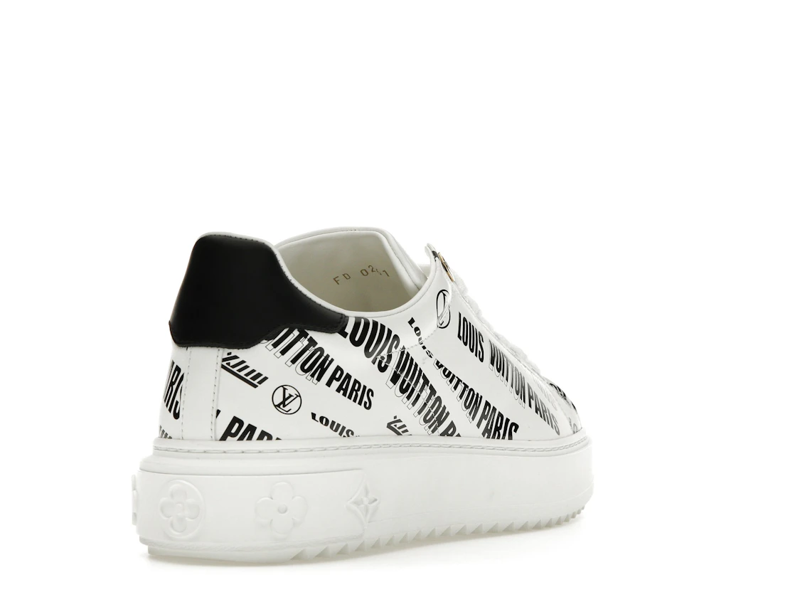 Vue 31 de Louis Vuitton Squad Low Allover Print Graphic Signature Leather Black White 