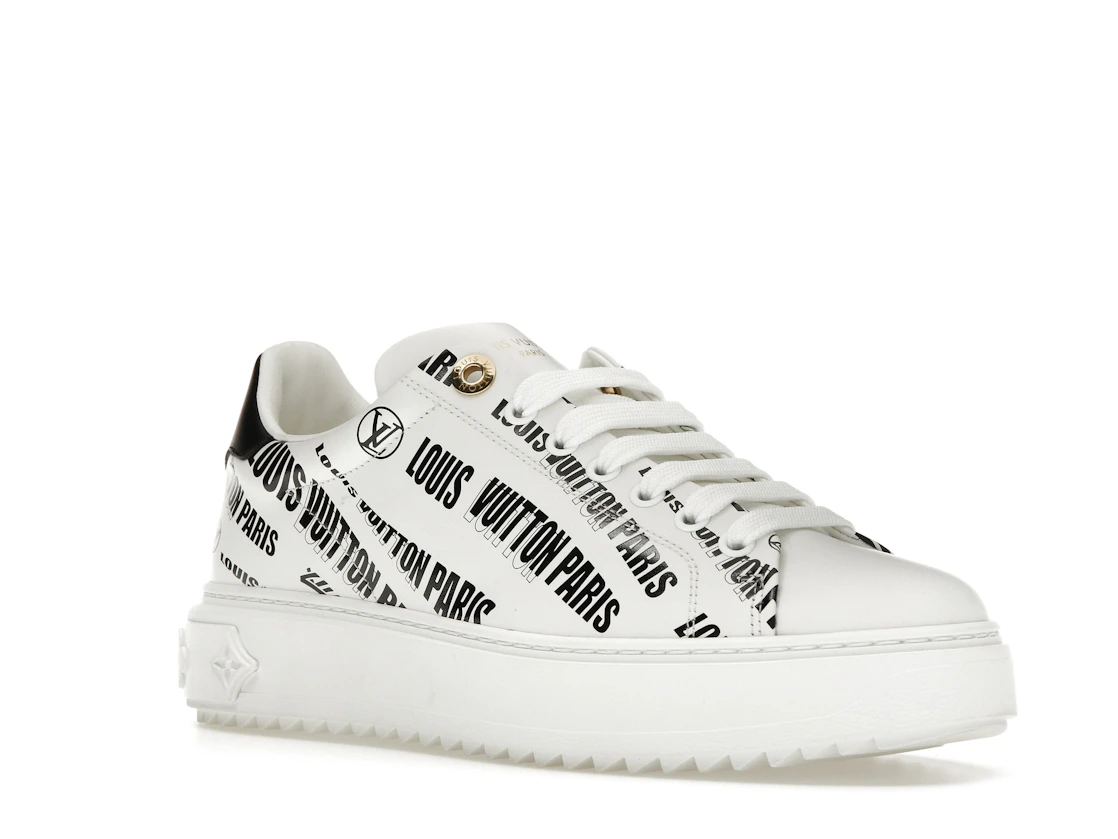 Vue 5 de Louis Vuitton Squad Low Allover Print Graphic Signature Leather Black White 
