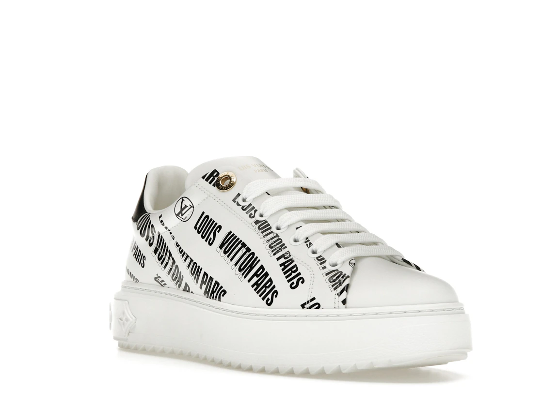 Vue 6 de Louis Vuitton Squad Low Allover Print Graphic Signature Leather Black White 