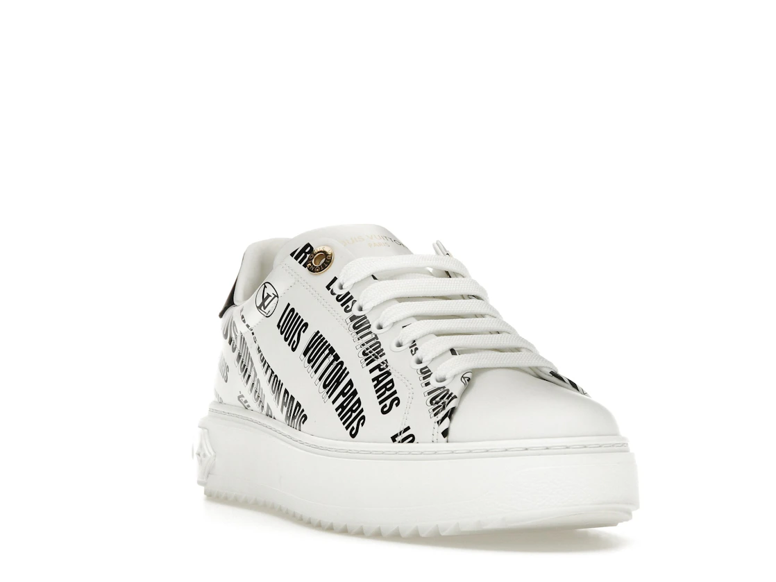 Vue 7 de Louis Vuitton Squad Low Allover Print Graphic Signature Leather Black White 