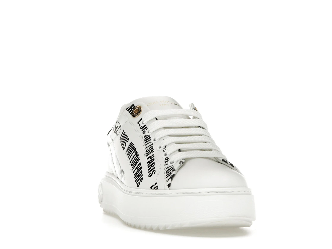 Vue 8 de Louis Vuitton Squad Low Allover Print Graphic Signature Leather Black White 