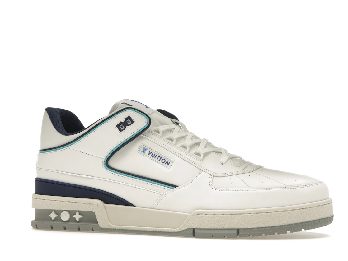 Vue 3 de Louis Vuitton Trainer Sneaker White Blue