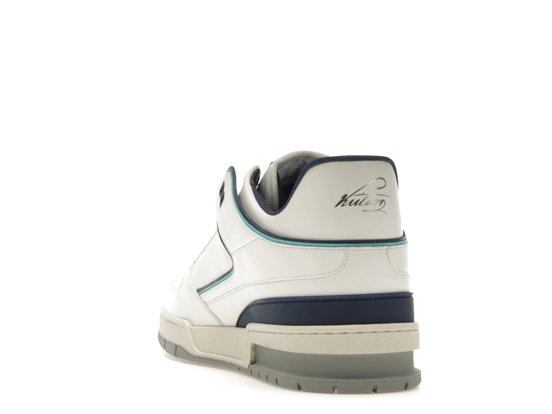 Vue 26 de Louis Vuitton Trainer Sneaker White Blue