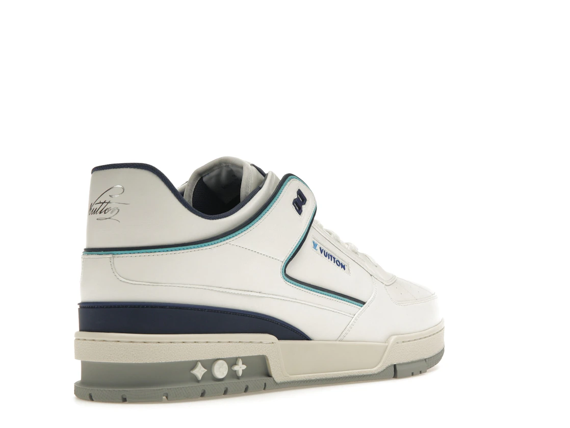 Vue 32 de Louis Vuitton Trainer Sneaker White Blue
