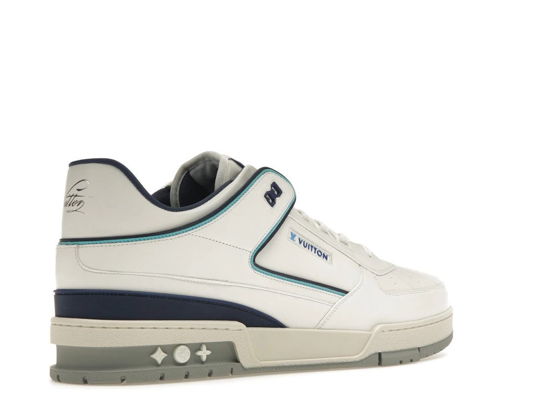 Vue 33 de Louis Vuitton Trainer Sneaker White Blue