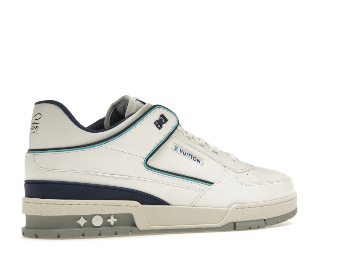 Vue 34 de Louis Vuitton Trainer Sneaker White Blue