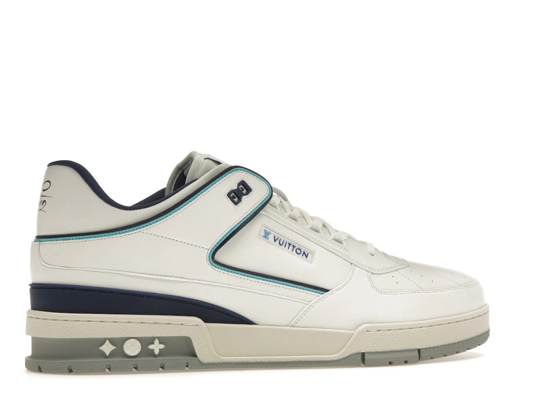 Vue 35 de Louis Vuitton Trainer Sneaker White Blue